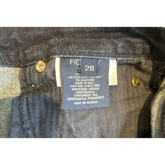 Fidelity jeans women 28 25 dark wash lily high boot dark wash excel rinse - Picture 10 of 12